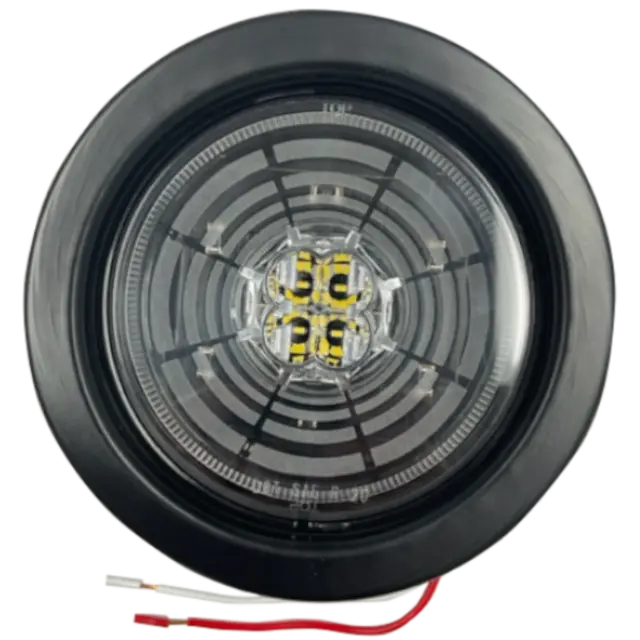 4" ROUND 13 LED WHITE BACK UP 12V icjtruckparts