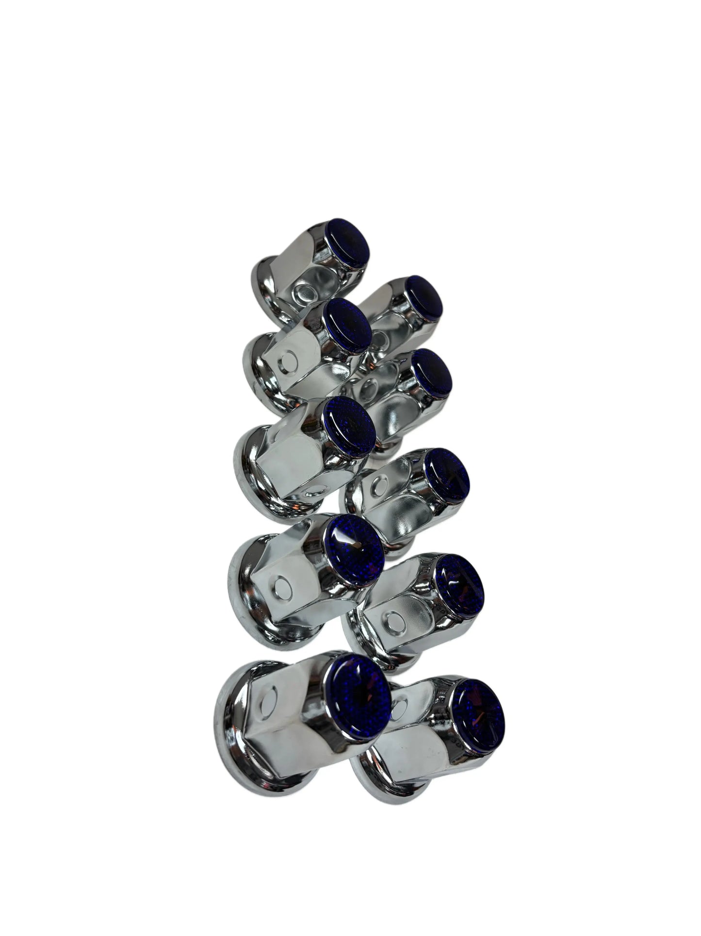 BLUE COLOR TOP REFLECTOR NUT COVER 33MM X 2-1/8" icjtruckparts