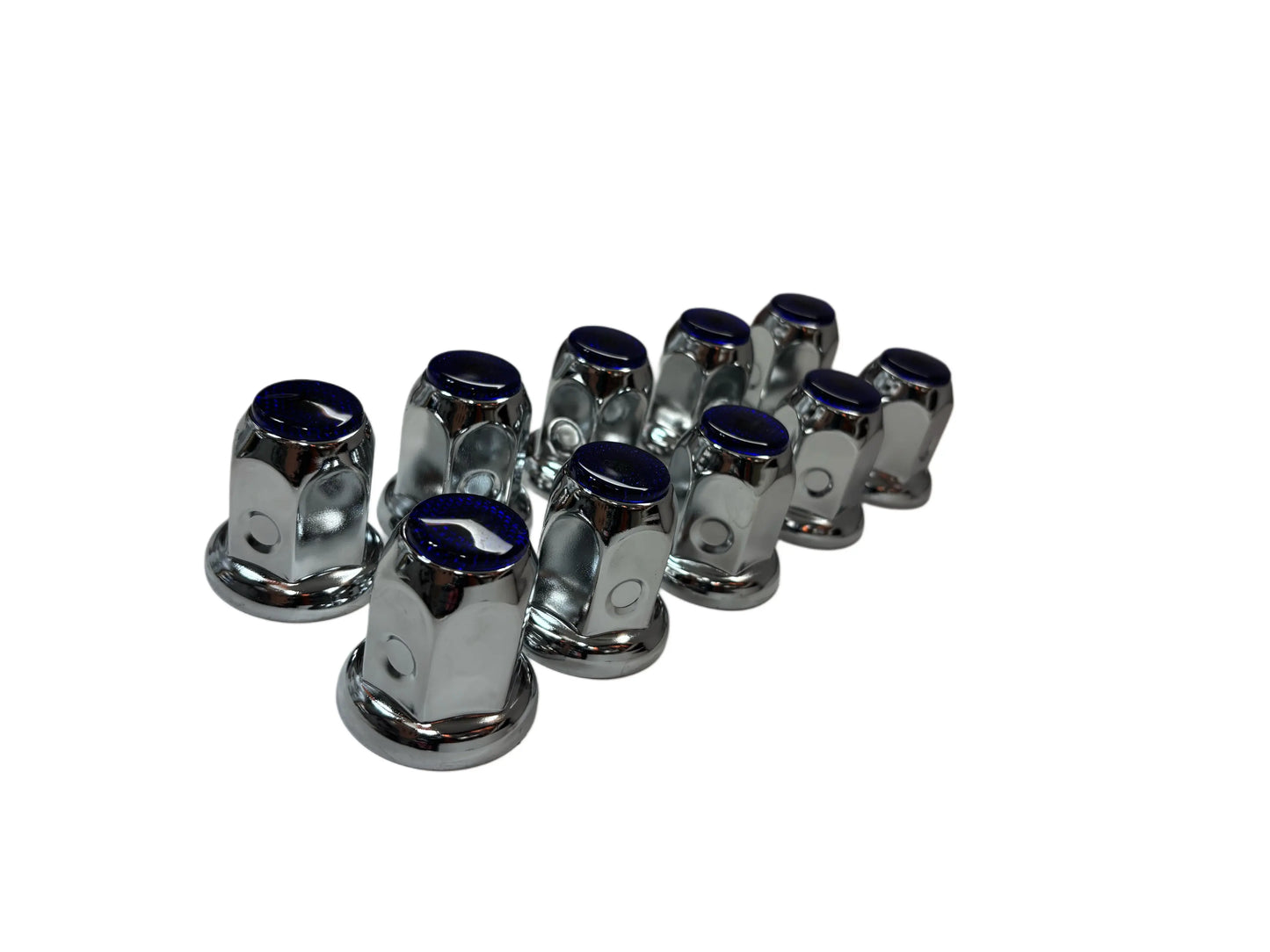 BLUE COLOR TOP REFLECTOR NUT COVER 33MM X 2-1/8" icjtruckparts