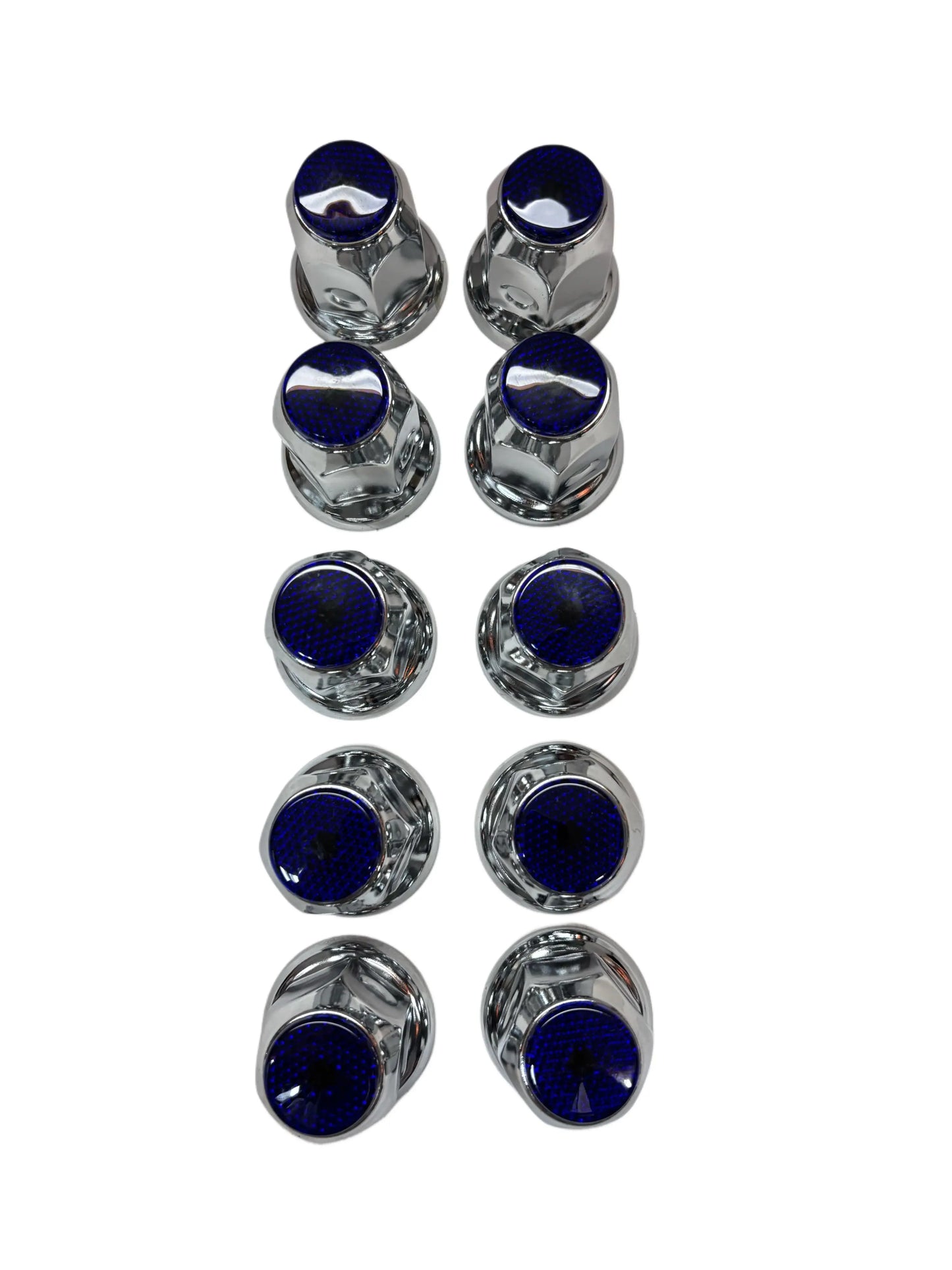 BLUE COLOR TOP REFLECTOR NUT COVER 33MM X 2-1/8" icjtruckparts