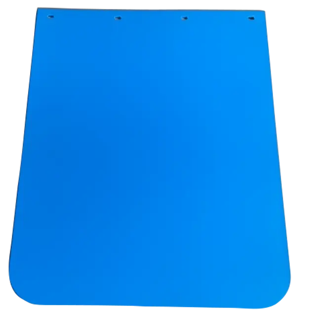 BLUE POLY MUDFLAPS 24X30 SAFE PASS SMOOTH, ANTI CURL icjtruckparts