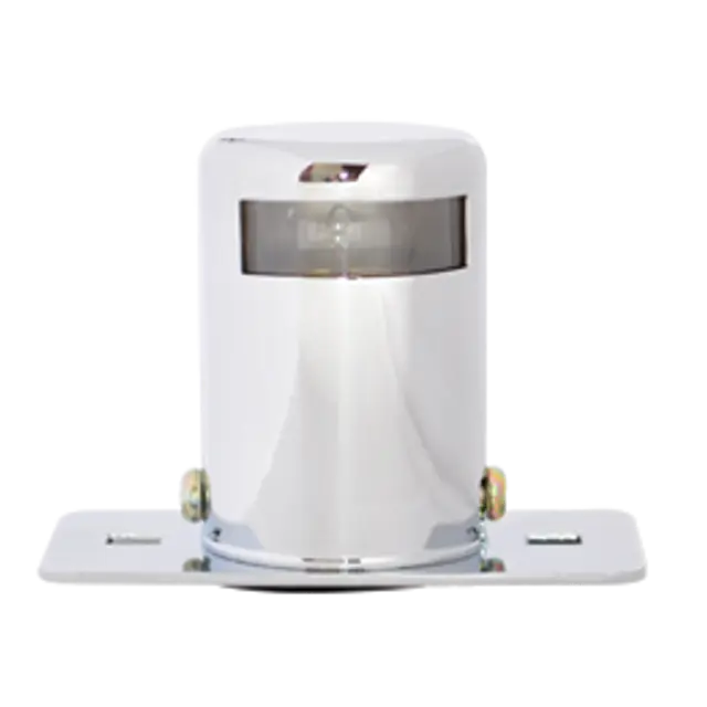 LICENSE LIGHT CHROME PLATED STEEL HOUSING icjtruckparts
