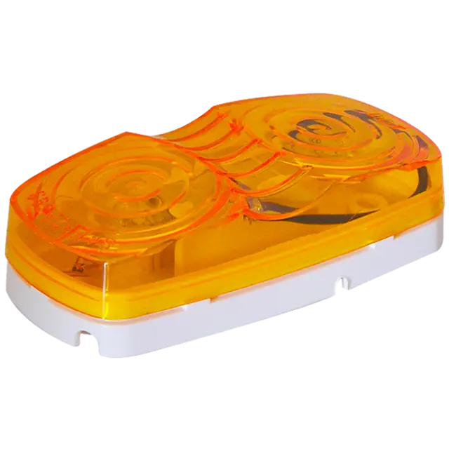 MARKER LIGHT AMBER 2 BULBS REPLACEABLE icjtruckparts