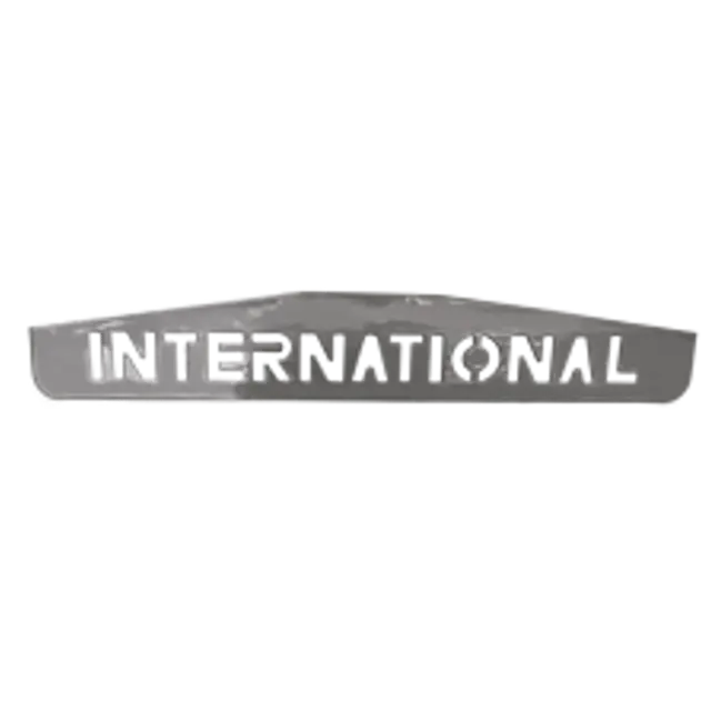 MUD FLAP CHROME BOTTOM PLATE (INTERNATIONAL) WELDED STUDS 4 X 24 (1PC) icjtruckparts