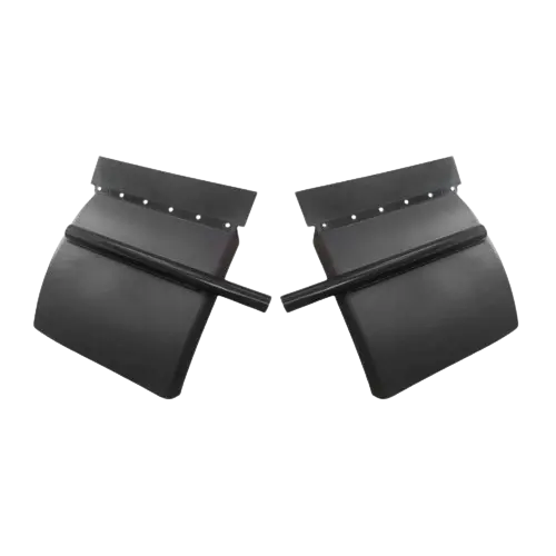 QUARTER FENDER SET PLASTIC COMPLETE WITH ROUND SUPPORT TUBE SET 24"X24" icjtruckparts