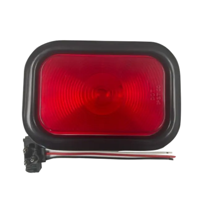 STOP LIGHT RED LENS WITH CONECTOR AND GROMMET icjtruckparts