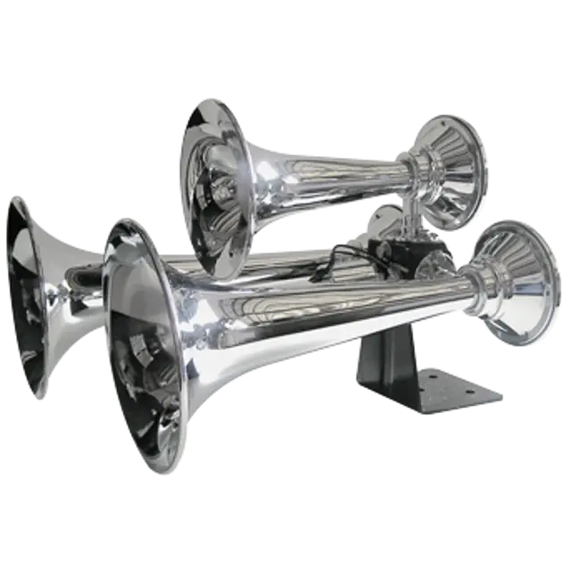 TRAIN AIR TRIPLE HORN G2 CHROME PLATE icjtruckparts