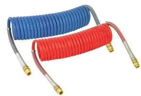 Air Coiled Hose Set 15 ft. Red & Blue