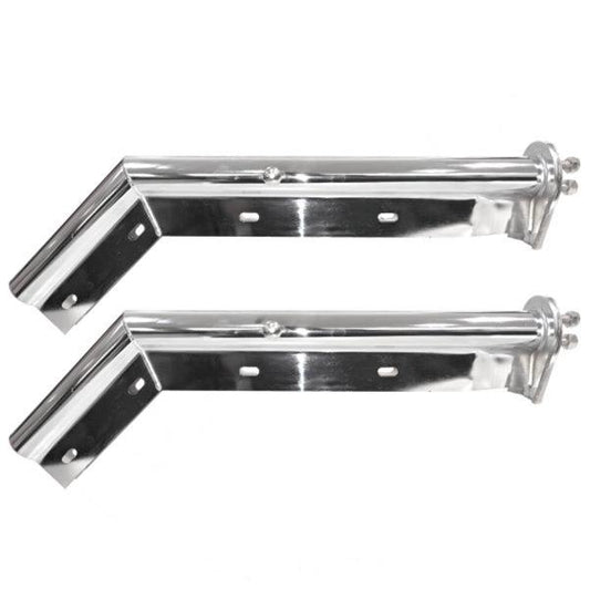 CHROMED MUD FLAP HANGER (45 ANGLED 1-1/8´)
