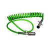 CABLE COILED ELECTRICAL GREEN 7 WAY 15 FT