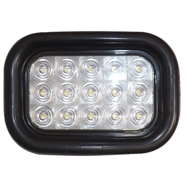 15 LED RECTANGULAR UTILITY LAMP WHITE icjtruckparts