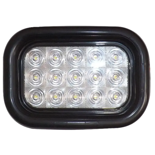 15 LED RECTANGULAR UTILITY LAMP WHITE icjtruckparts