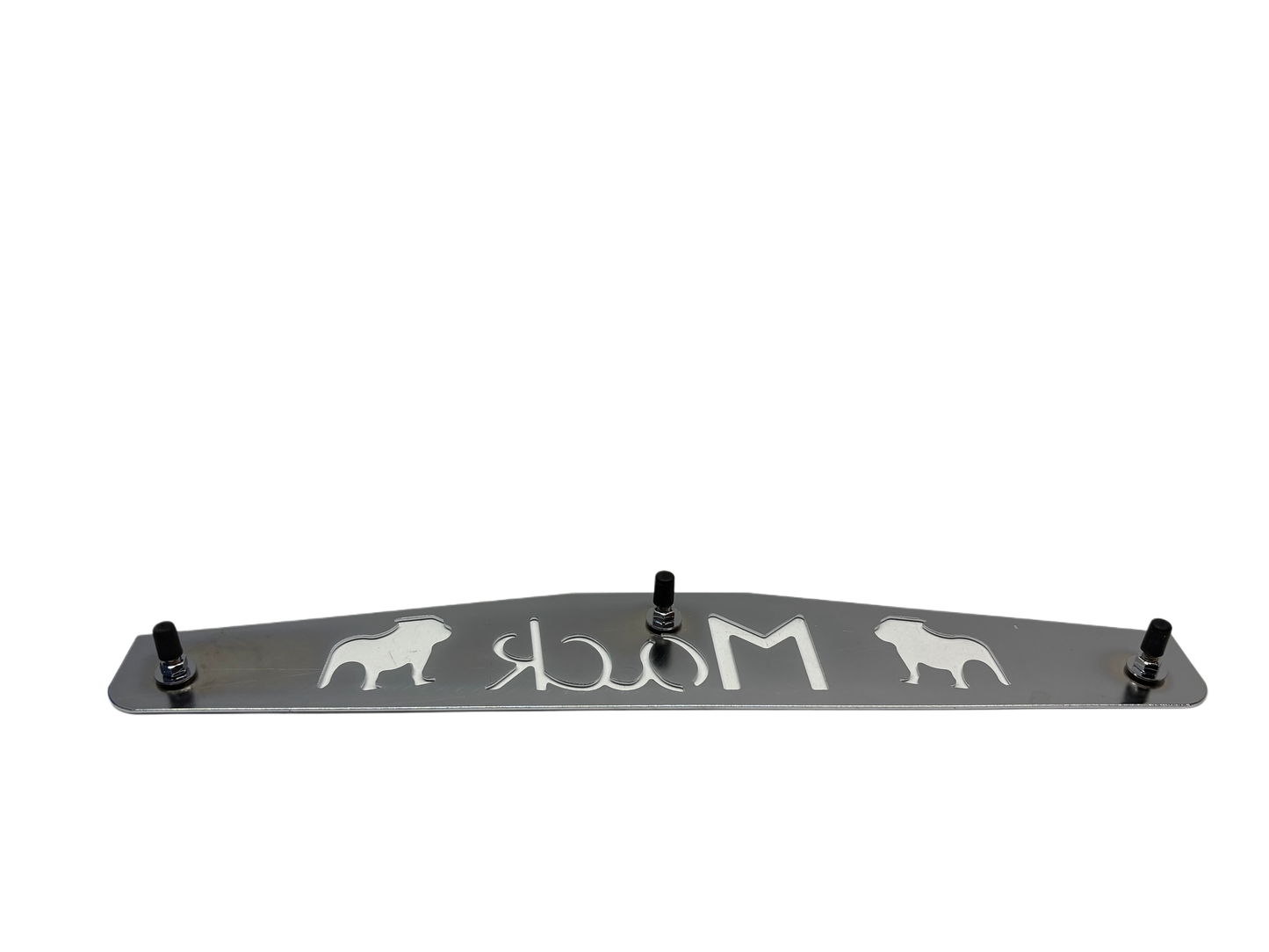 MACK MUD FLAP CHROME BOTTOM PLATE WELDED STUDS 24" X 4" (1PC)