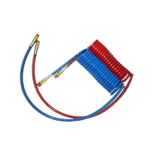 AIR BRAKE HOSES COIL SET RED & BLUE LENGTH 15FT