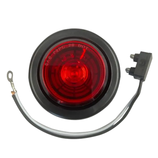 2" ROUND CLEARANCE MARKER 4 LED RED icjtruckparts
