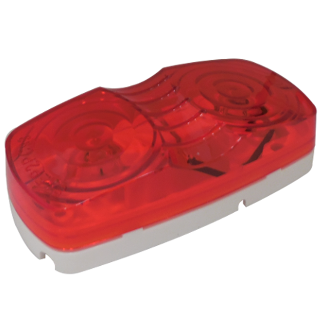 MARKER LIGHT RED 2 BULBS REPLACEABLE