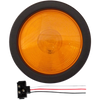 ROUND LAMP 4" SEALED AMBER PARK , TURN & CLEARANCE LAMP WITH GROMMET AND PIGTAIL