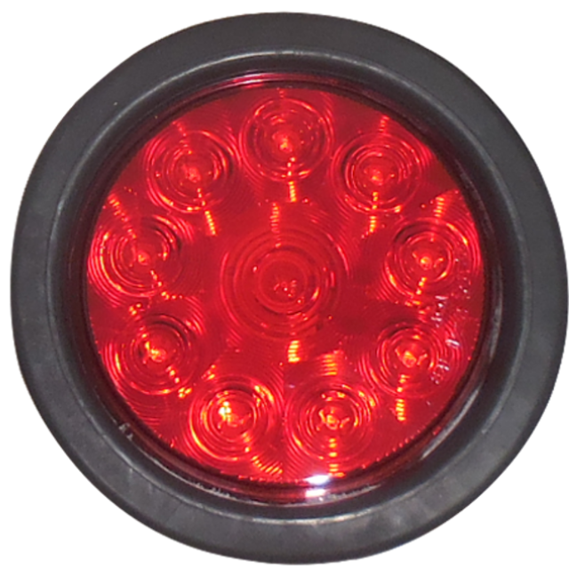 4" ROUND 10 LED RED BRAKE TURN & TAIL LIGHT