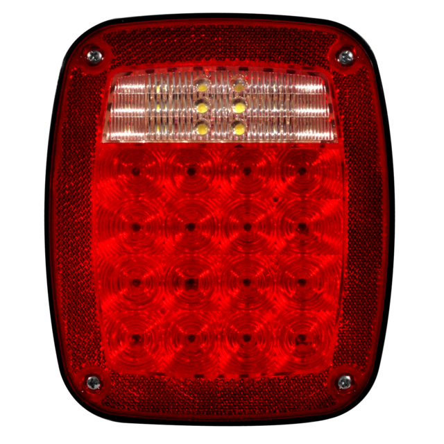 Universal Brake Light Lamp 37 LED RED / WHITE WITH LICENSE LIGHT