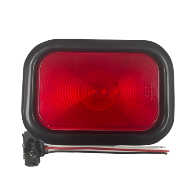 STOP LIGHT RED LENS WITH CONECTOR AND GROMMET