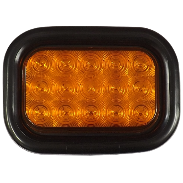 15 LED RECTANGULAR PARK TURN AND CLEARANCE LAMP AMBER