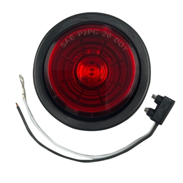 2.5" ROUND CLEARANCE MARKER LIGHT 4 LED RED