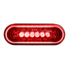 6” OVAL STOP SIGNAL LAMP 18 LED RED