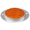 ALUMINUM OVAL REFLECTOR AMBER