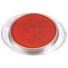 ALUMINUM OVAL REFLECTOR RED