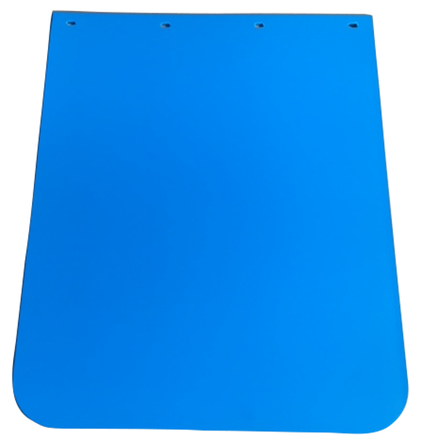 BLUE POLY MUDFLAPS 24X30 SAFE PASS SMOOTH, ANTI CURL