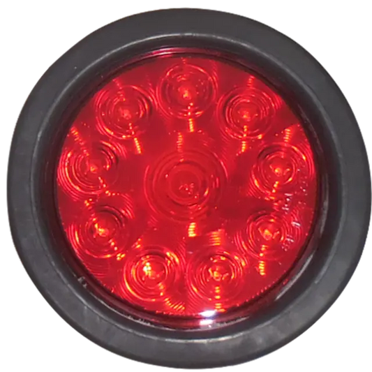 4" ROUND 10 LED RED BRAKE TURN & TAIL LIGHT icjtruckparts
