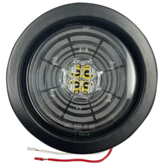 4" ROUND 13 LED WHITE BACK UP 12V icjtruckparts