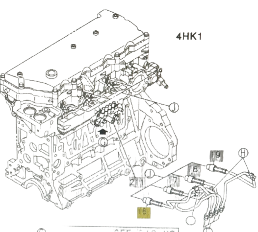 Pipe Injector No 4 For Isuzu NQR NRR NPR NPR-HD 2004-07 4HK1 5.2L (8-97371-834-1)