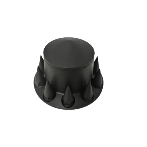 BLACK REAR WHEEL COVER SET CONE STYLE ABS icjtruckparts