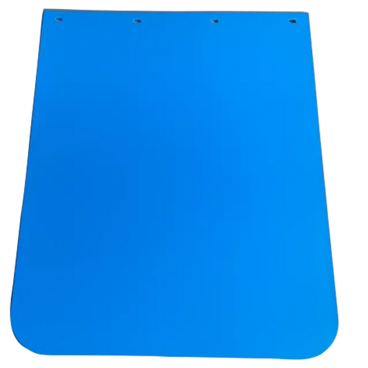 BLUE POLY MUDFLAPS 24X30 SAFE PASS SMOOTH, ANTI CURL icjtruckparts
