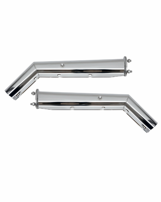 CHROMED MUD FLAP HANGER (45 ANGLED 2.5´)