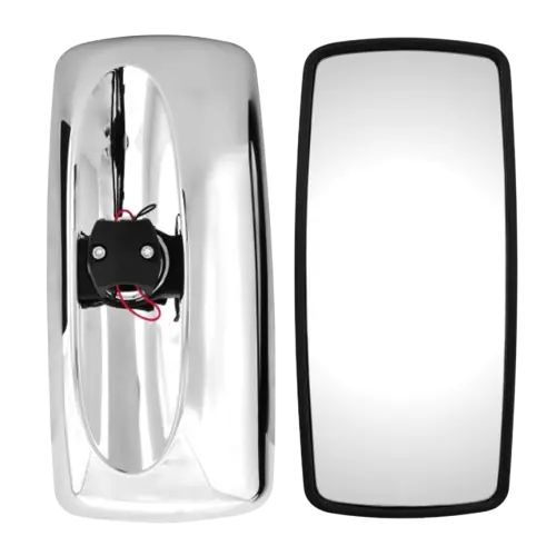 CHROME MAIN MIRROR FOR FREIGHTLINER M2 WITH DEFROSTER icjtruckparts