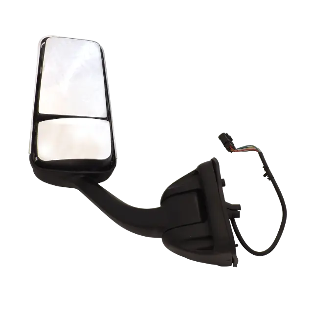 FREIGHTLINER CASCADIA CHROME BLACK MIRROR WITH ELECTRIC OPERATION LEFT SIDE icjtruckparts