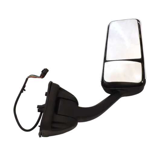 FREIGHTLINER CASCADIA CHROME BLACK MIRROR WITH ELECTRIC OPERATION RIGHT icjtruckparts