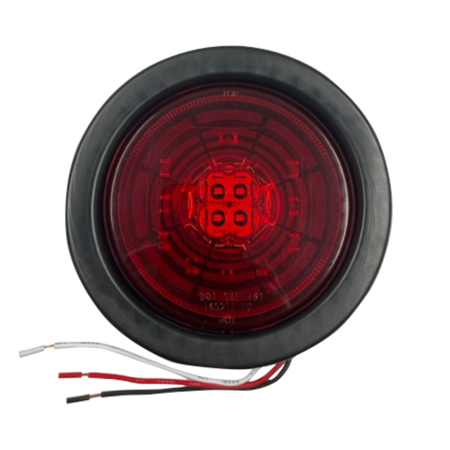 4" ROUND 13 LED RED BRAKE ,TURN & TAIL 12V