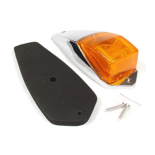 LUZ DE MARCACIÓN DE CABINA ÁMBAR CON BISEL CROMADO