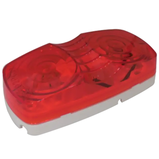 MARKER LIGHT RED 2 BULBS REPLACEABLE icjtruckparts
