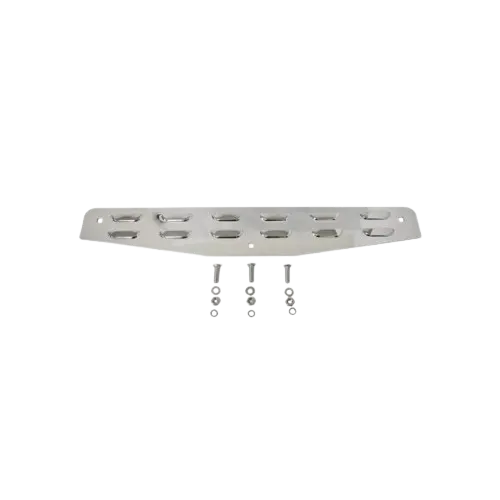 MUD FLAP BOTTOM PLATE CHROME WITH BOLT THROUGH STUDS icjtruckparts