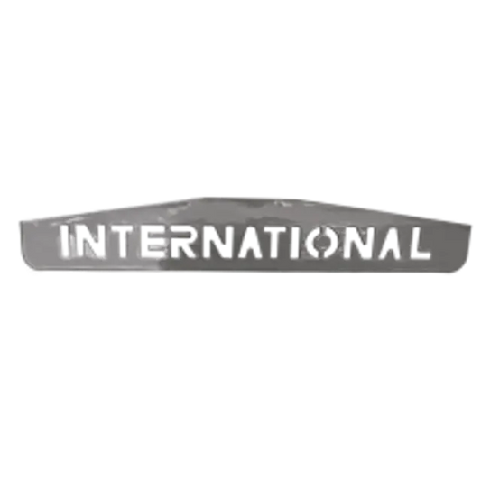 MUD FLAP CHROME BOTTOM PLATE (INTERNATIONAL) WELDED STUDS 4 X 24 (1PC) icjtruckparts