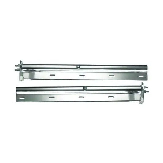 MUD FLAP HANGER CHROME STRAIGHT 1-1/8" SPACING BETWEEN BOLT icjtruckparts