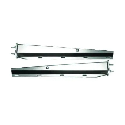 MUD FLAP HANGER CHROME STRAIGHT 2-1/2" SPACING BETWEEN BOLT icjtruckparts