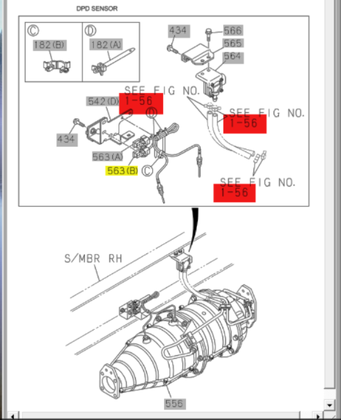 SENSOR DER DCM EXH TEMP NPR NQR NRR NPR-HD 2011-18 4HK1 5.2 , 4JJ1 3.0 OEM