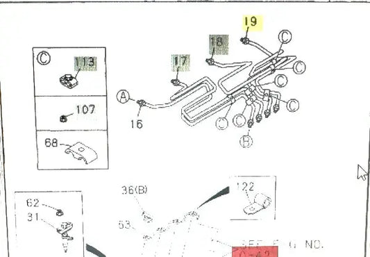 Pipe Injector No 4 For Isuzu NPR NQR NPR-HD 4HE1 4.8L 1998-2004 icjtruckparts