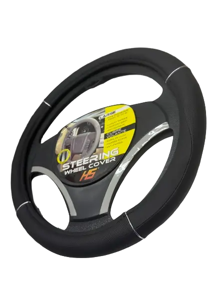 Steering Wheel Cover Black 15 " to 16" For Isuzu (Universal) icjtruckparts