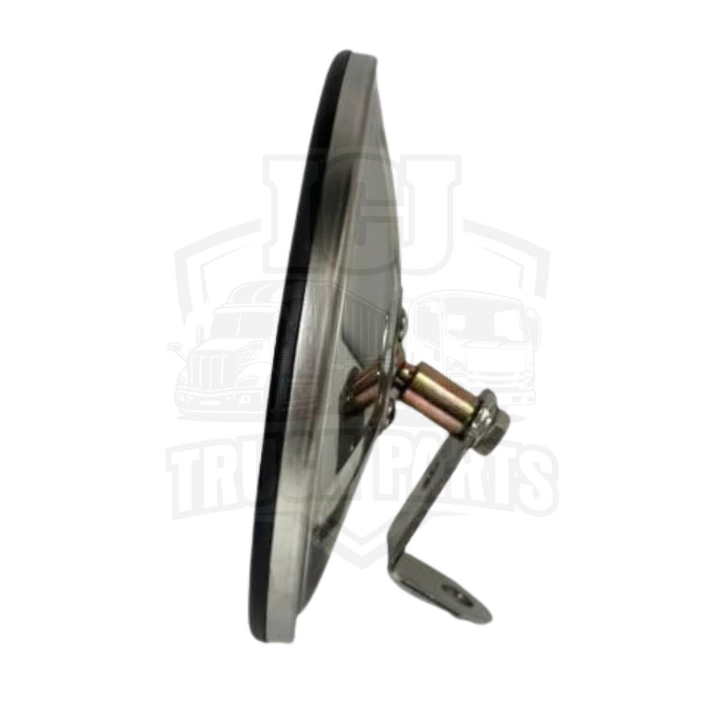 Universal Side Door Mirror 6" Stainless Steel Convex Mirror with Bracket & Center Stud Fits Isuzu